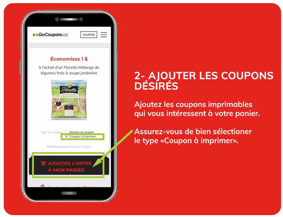 2-Ajouter coupons